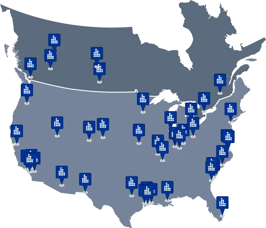 TITAN depots in USA and Canada